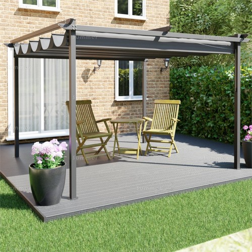 Retractable pergola gazebo - retractable,