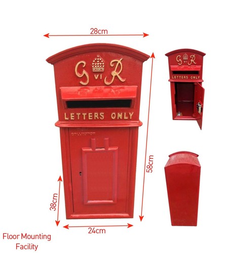Post box cast - gr, iron