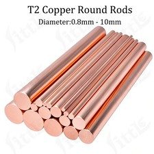 Copper Rod Bar Dia 0.8mm-10mm