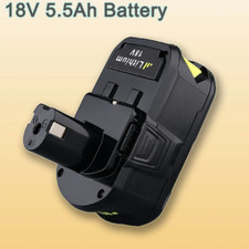 1X5.5Ah Replacement For Ryobi One+ Plus P108 BPP-1815 BPP-1817 P107 18V  Battery