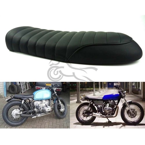 Black motorcycle seat flat - seat, &