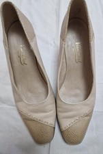Van Dal Beige Court Shoes 3½