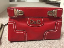 D&G Dolce & Gabbana Red Clutch