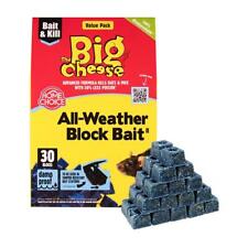 30 Blocks STV Big Cheese All-Weather Poison Bait Rat Mouse Mice Rodent Killer 🐀