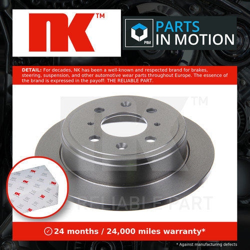 Brake discs pair solid fits - discs,