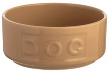 Stoneware Dog Bowl - Brown
