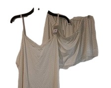 Primark White Pokadot Vest And