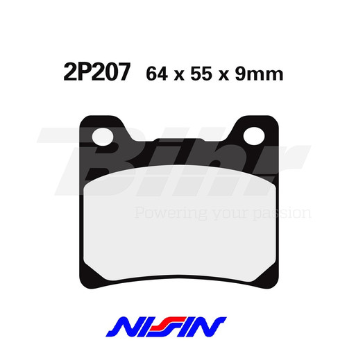 Nissin 2p207ns rear brake pads - 2p207ns,