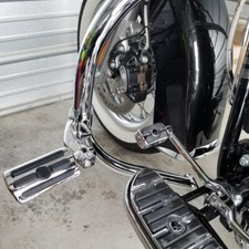 Chrome Motorcycle Highway Foot