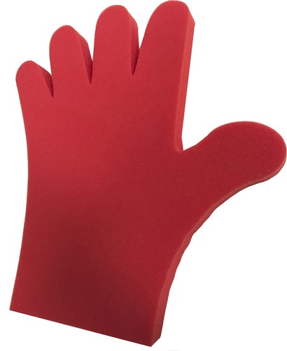 Giant open foam hand - hand, made