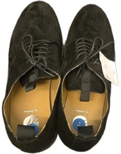 H by Hudson Mens Black Suede Shoes Uk 8 EU 42 New Without Box Rrp £80
