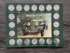 Vintage Shell “Historic Cars” Medal Set – 20 Coin Collection in Folder (2)