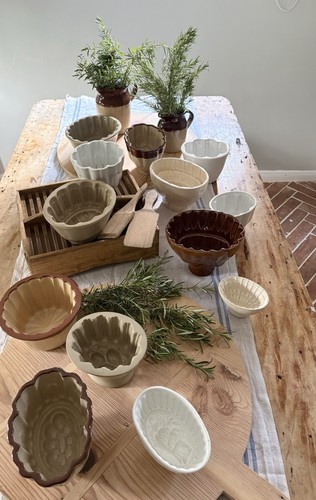 Vintage ceramic jelly moulds - jelly,
