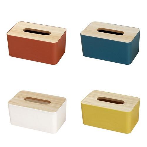 Desktop wooden tissue boxes - desktop,