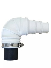 Saniflo Sanivite Stepped Non return elbow suitable for Saniflo Macerator pumps.