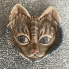 Vintage Wade Pet Faces Siamese Cat Face Pin Dish Tray Wall Hanging 60s 70s