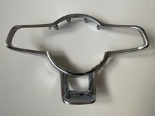 Genuine VW POLO R LINE flat bottom steering wheel chrome trim 6C0419091 GTI GOLF