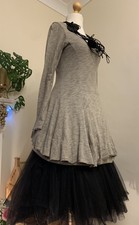 Lovely Frills Layered Lagenlook Rundholz Pullover Tunic Dress 12 14 UK
