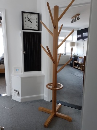 Solid oak coat - solid, stand