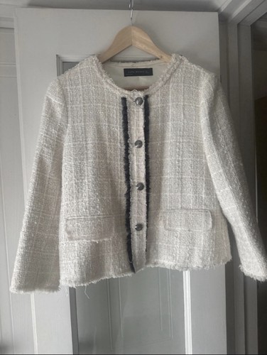 Zara boucle blazer jacket - , in