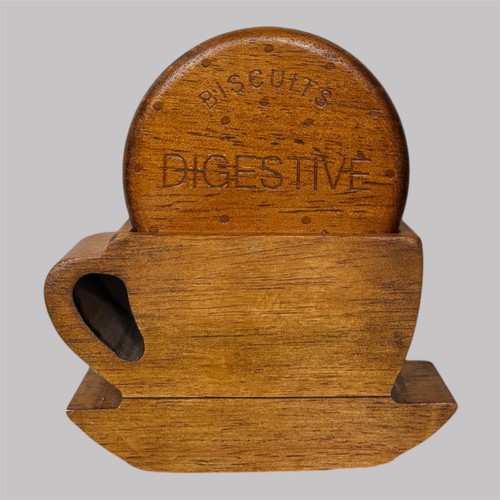 Wooden digestive biscuit - wooden,