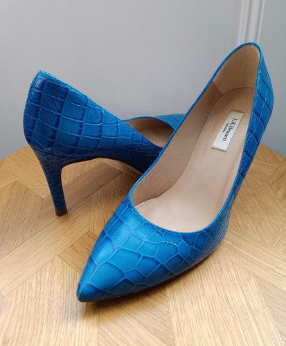 Bennett floret shoes blue - lk,
