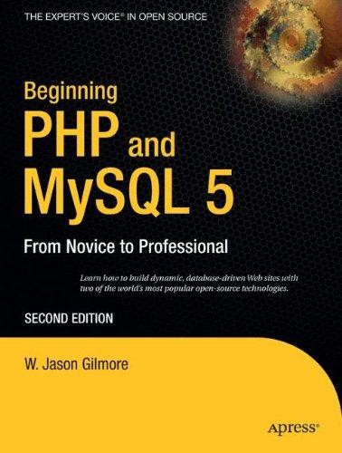 Beginning php and - beginning, mysql