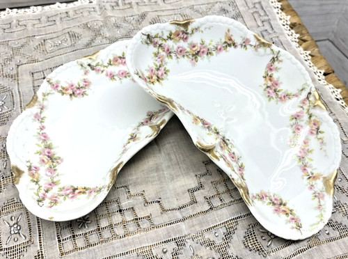 Antique bone dishes haviland - antique, 2