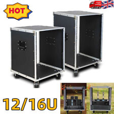 12U/16U Audio Equipment Rack Rolling Network Rack AV Rack Stand with Wheels UK