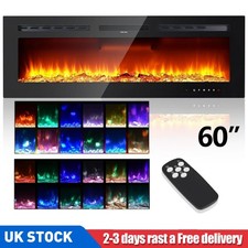 Led electric fireplace - 60",
