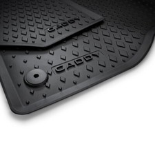 Brand New Genuine VW Caddy 2020 Onwards All-weather Rubber floor mats front RHD