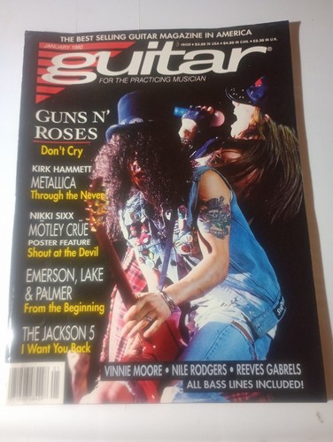 Guitar magazine jan 1992 - magazine, guns