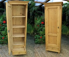 😍Fab! Old Antique Pine Tall Cupboard/Linen/Larder/Food/Housekeepers/Wardrobe 😍