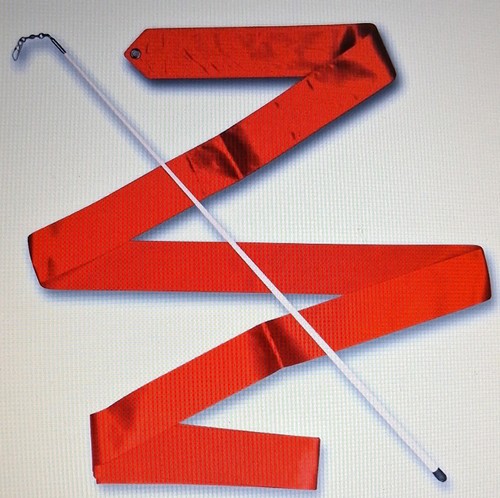 Red gymnastics ribbons with - red,