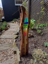 Stained Glass Garden Sculpture