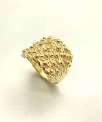 9ct yellow solid gold - yellow, row