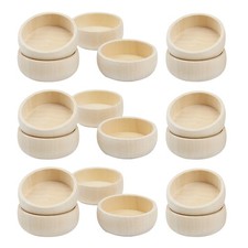  30 Pcs Rice Bowl Wood Mixing Dessert Platter Tray Dish Facial Mask