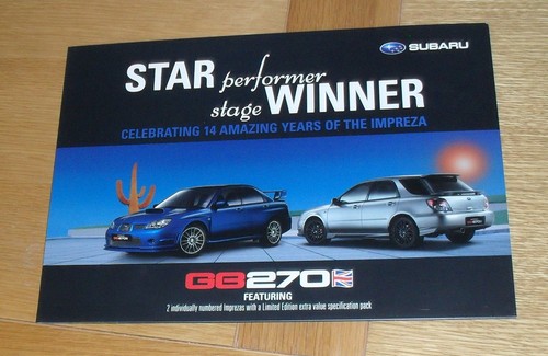 Subaru impreza gb270 limited - impreza,