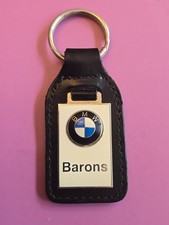 Keyring Key Ring - Vintage BMW Barons Key Fob Dealer Dealership