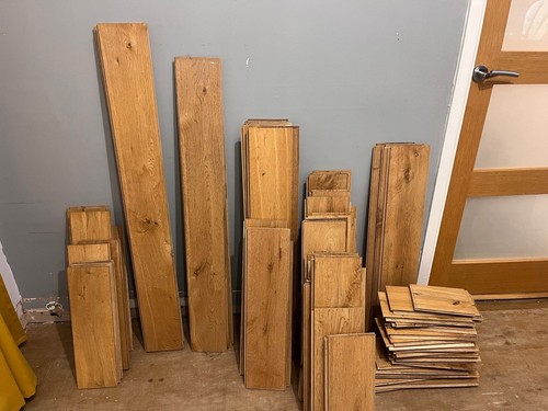 Reclaimed solid oak flooring