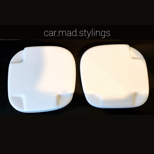 White plastic fog light - white,
