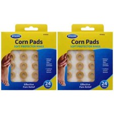 48x Corn Pads Foam Cushions Adhesive Rings Pain Relief Protective Foot Plasters