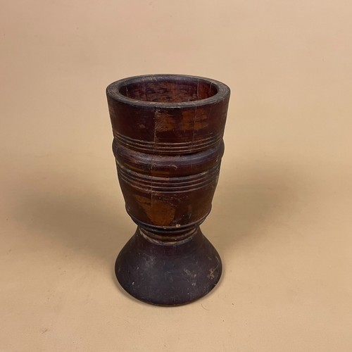 Antique wooden goblet vase - antique,