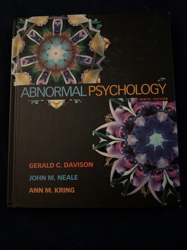 Abnormal psychology john m - by,