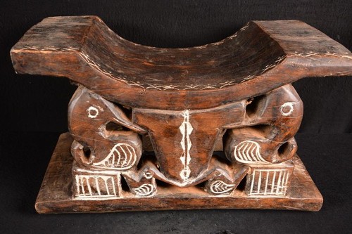 Old ashanti african stool - ashanti,