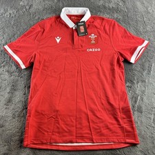 Wales 2021 Cotton Rugby Home Shirt Classic 2021-23 Macron WRU Men’s Size XL BNWT
