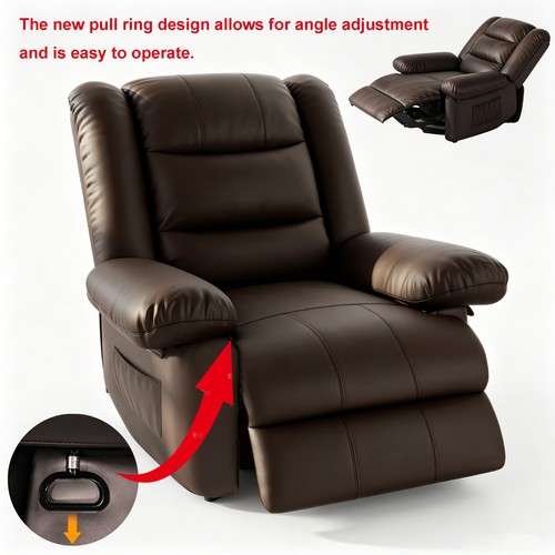 Leather recliner chair - pu,