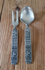 Pewter Fork & Spoon, Set by