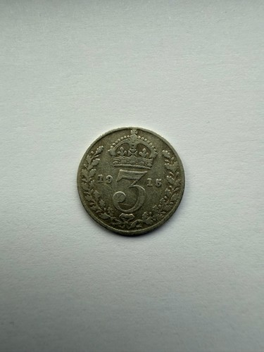 1915 george three pence - v,