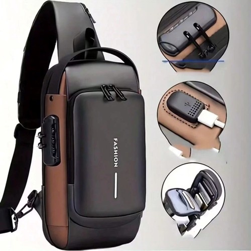 Anti theft sling bag unisex - sling,